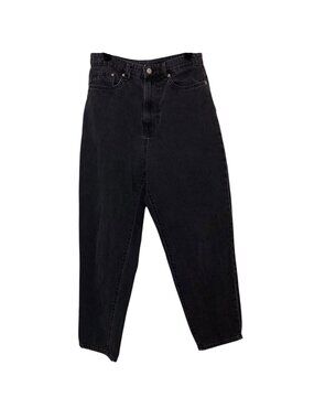 &Demin Black Ultra High Waist Ankle Length Loose Mom Jeans 8